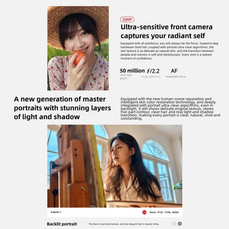 Xiaomi 17, 12GB+256GB, 3D Ultrasonic Fingerprint, 6.3 inch Xiaomi HyperOS 3 Snapdragon 8 Elite Gen 5 Octa Core, NFC, Network: 5G