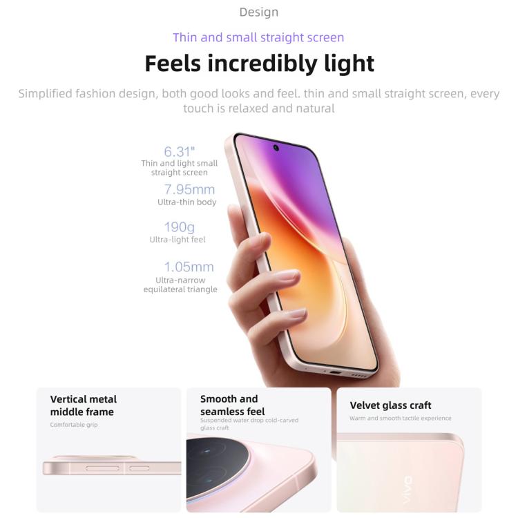 vivo X300, 16GB+512GB, 6.31 inch OriginOS 6 Android 16 Dimensity 9500 Octa Core, OTG, NFC, Network: 5G