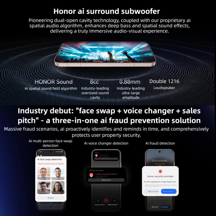 Honor Magic8, 12GB+512GB, Screen Fingerprint, 6.58 inch MagicOS 10.0 / Android 16 Snapdragon 8 Elite Gen 5th Octa Core, Network: 5G, NFC, OTG