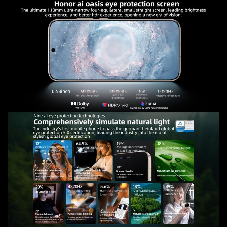 Honor Magic8, 16GB+512GB, Screen Fingerprint, 6.58 inch MagicOS 10.0 / Android 16 Snapdragon 8 Elite Gen 5th Octa Core, Network: 5G, NFC, OTG