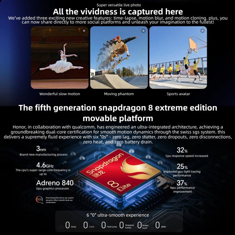 Honor Magic8 Pro, 16GB+1TB, Screen Fingerprint, 6.71 inch MagicOS 10.0 / Android 16 Snapdragon 8 Elite Gen 5 Octa Core, Network: 5G, NFC, OTG