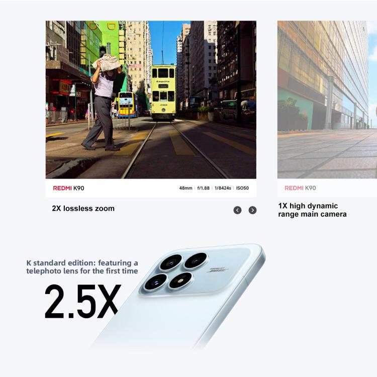 Xiaomi Redmi K90, 16GB+512GB, 6.59 inch Xiaomi HyperOS 3 Snapdragon 8 Elite Octa Core, NFC, Network: 5G