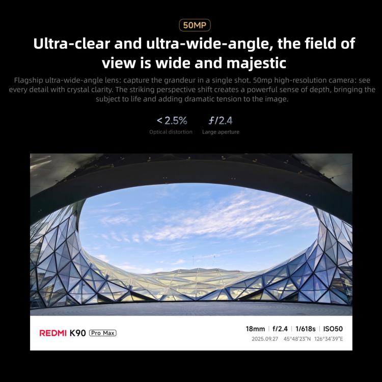 Xiaomi Redmi K90 Pro Max, 12GB+256GB, 6.9 inch Xiaomi HyperOS 3 Snapdragon 8 Elite Gen 5 Octa Core, NFC, Network: 5G