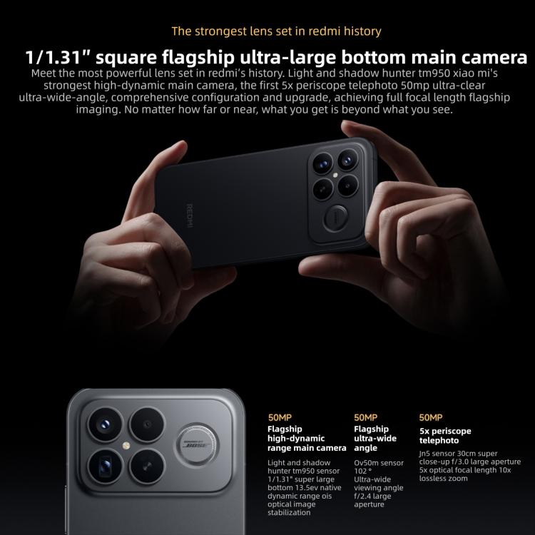 Xiaomi Redmi K90 Pro Max, 16GB+1TB, 6.9 inch Xiaomi HyperOS 3 Snapdragon 8 Elite Gen 5 Octa Core, NFC, Network: 5G