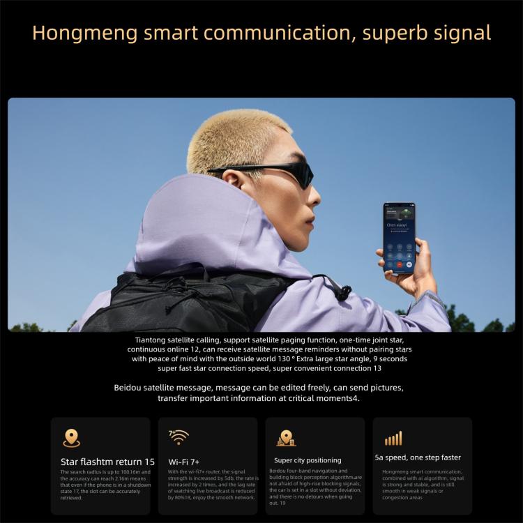 Huawei nova 14 Ultra, 12GB+512GB, Side Fingerprint Identification, 6.81 inch HarmonyOS 5.0, NFC, OTG, Not Support Google Play