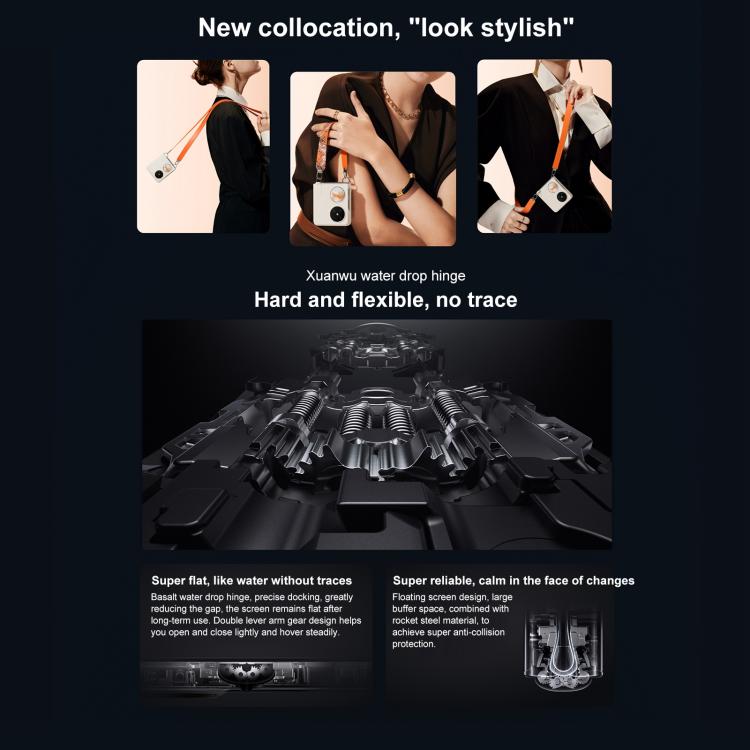 HUAWEI Pocket 2 Premium Edition, 12GB+256GB, 6.94 inch + 1.15 inch HarmonyOS 4.3 Octa Core, OTG, NFC, Not Support Google Play