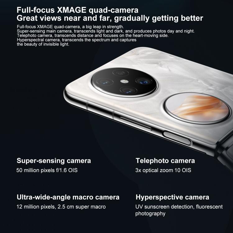 HUAWEI Pocket 2 Premium Edition, 12GB+256GB, 6.94 inch + 1.15 inch HarmonyOS 4.3 Octa Core, OTG, NFC, Not Support Google Play