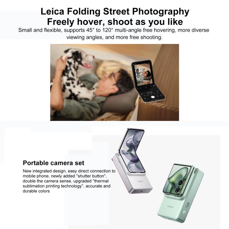 Xiaomi MIX Flip 2, 12GB+256GB, 6.86 inch + 4.01 inch Xiaomi HyperOS 2 Snapdragon 8 Elite Octa Core, NFC, Network: 5G