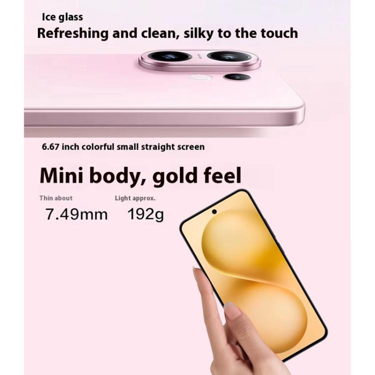 vivo S30, 12GB+512GB, Screen Fingerprint, 6.67 inch Android 15 Snapdragon 7 Gen 4 Octa Core, OTG, NFC, Network: 5G, Support Google Play