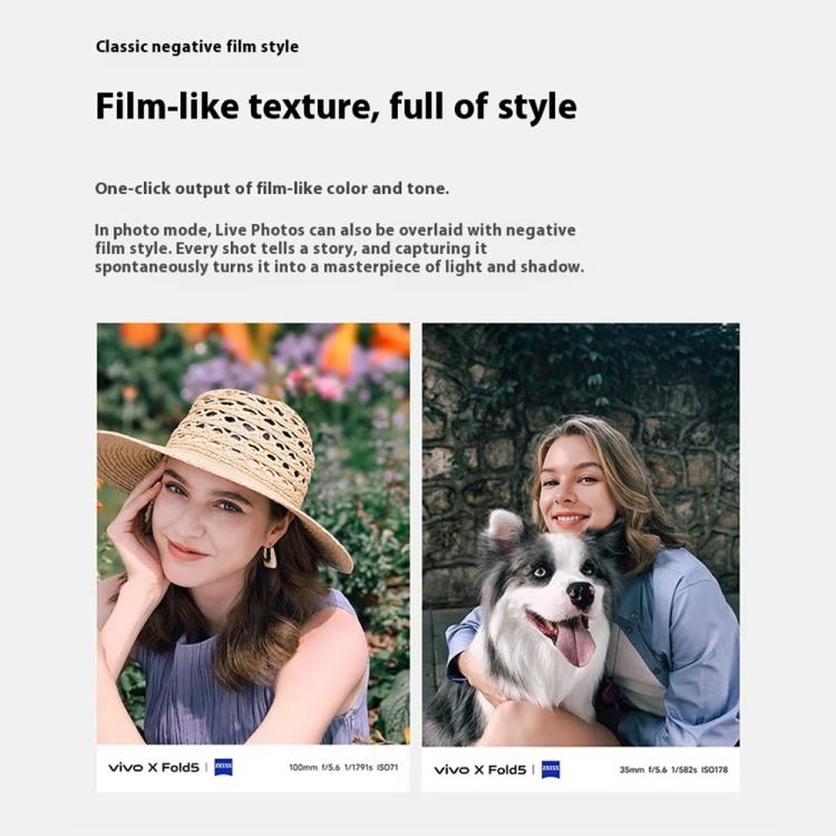 vivo X Fold5, 12GB+256GB, 8.03 inch + 6.53 inch Android 15 OriginOS 5 Snapdragon 8 Gen 3 Octa Core, OTG, NFC, Network: 5G