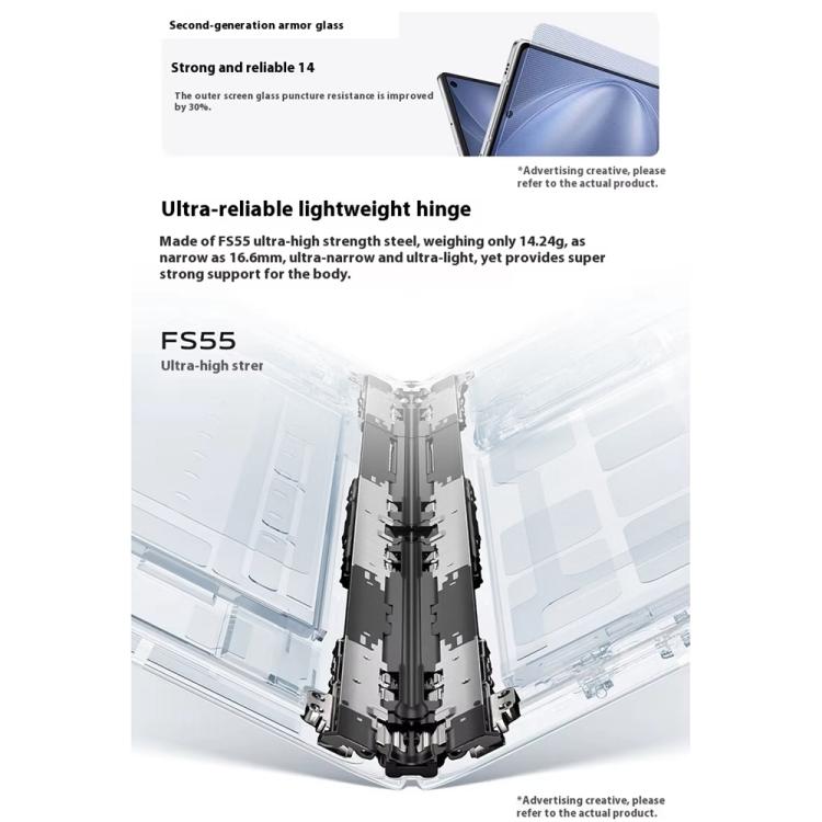 vivo X Fold5, 12GB+512GB, 8.03 inch + 6.53 inch Android 15 OriginOS 5 Snapdragon 8 Gen 3 Octa Core, OTG, NFC, Network: 5G