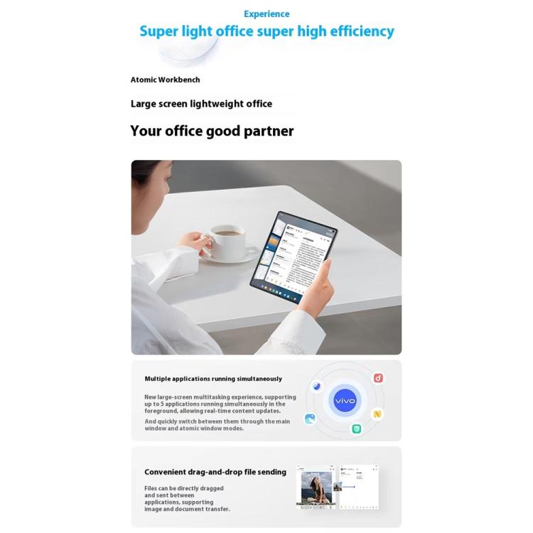 vivo X Fold5, 12GB+512GB, 8.03 inch + 6.53 inch Android 15 OriginOS 5 Snapdragon 8 Gen 3 Octa Core, OTG, NFC, Network: 5G