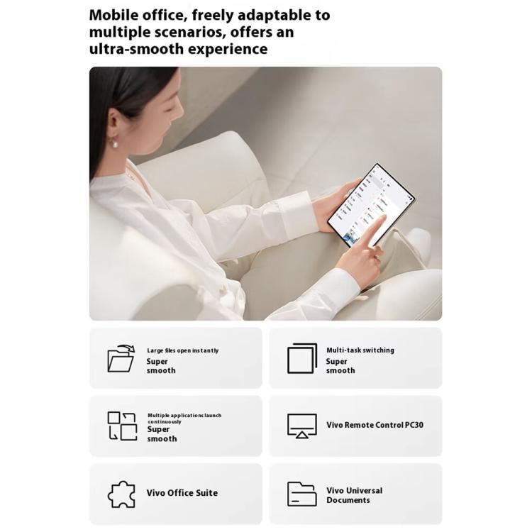 vivo X Fold5, 16GB+512GB, 8.03 inch + 6.53 inch Android 15 OriginOS 5 Snapdragon 8 Gen 3 Octa Core, OTG, NFC, Network: 5G