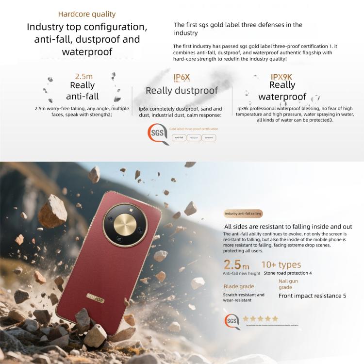 HonorX70, 8GB+128GB, Screen Fingerprint, 6.79 inch MagicOS 9.0 Snapdragon 6 Gen 4 Octa Core, Network: 5G, OTG, NFC, Support Google Play