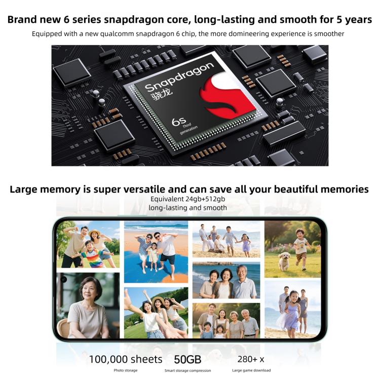 Honor Play 70 Plus, 12GB+512GB, Side Fingerprint, 6.77 inch MagicOS 9.0 Snapdragon 6s Gen 3 Octa Core, Network: 5G, NFC, OTG