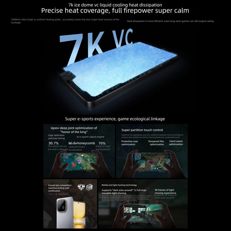 vivo iQOO Z10 Turbo+, 16GB+256GB, Screen Fingerprint, 6.78 inch Android 15 OriginOS 5 Snapdragon 8 Elite Octa Core, OTG, NFC, Network: 5G, Support Google Play