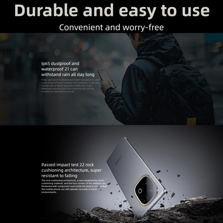 vivo iQOO Z10 Turbo+, 16GB+256GB, Screen Fingerprint, 6.78 inch Android 15 OriginOS 5 Snapdragon 8 Elite Octa Core, OTG, NFC, Network: 5G, Support Google Play