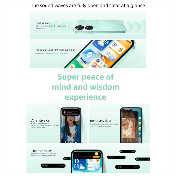 Honor Play10C, 4GB+128GB, Side Fingerprint, 6.61 inch MagicOS 9.0 Android 15 Dimensity 6300 Octa Core, Network: 5G, OTG