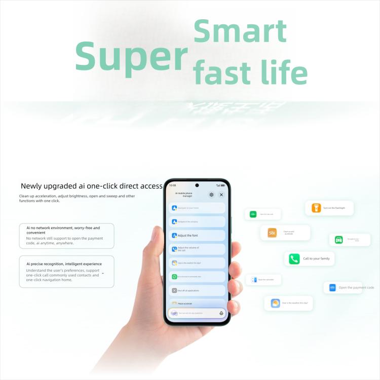 Honor Play10C, 8GB+256GB, Side Fingerprint, 6.61 inch MagicOS 9.0 Android 15 Dimensity 6300 Octa Core, Network: 5G, OTG