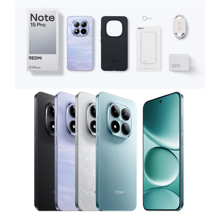 Xiaomi Redmi Note 15 Pro 5G, 12GB+256GB, 6.83 inch Xiaomi HyperOS 2 Dimensity 7400-Ultra Octa Core, Network: 5G, NFC