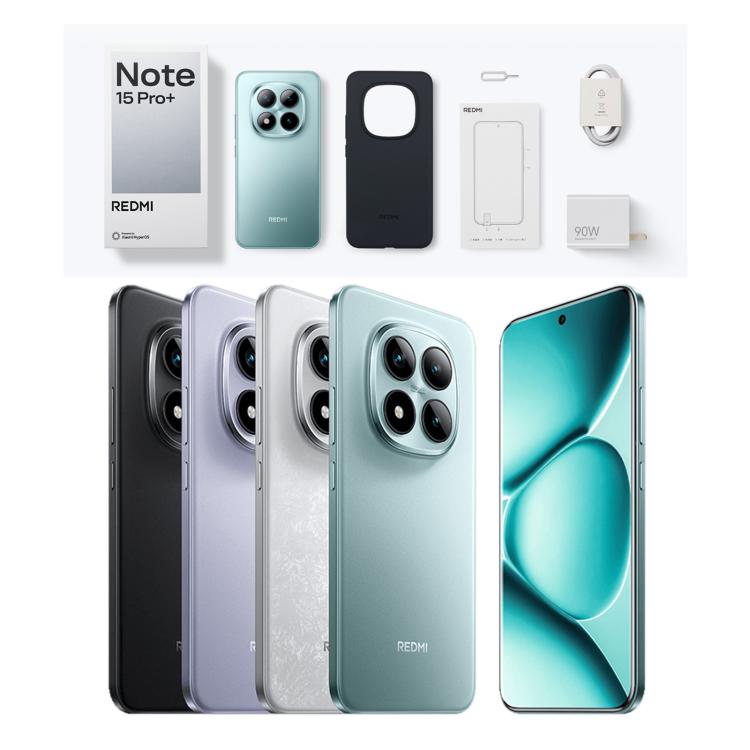 Xiaomi Redmi Note 15 Pro+ 5G, 12GB+256GB, 6.83 inch Xiaomi HyperOS 2 Snapdragon 7s Gen 4 Octa Core, Network: 5G, NFC