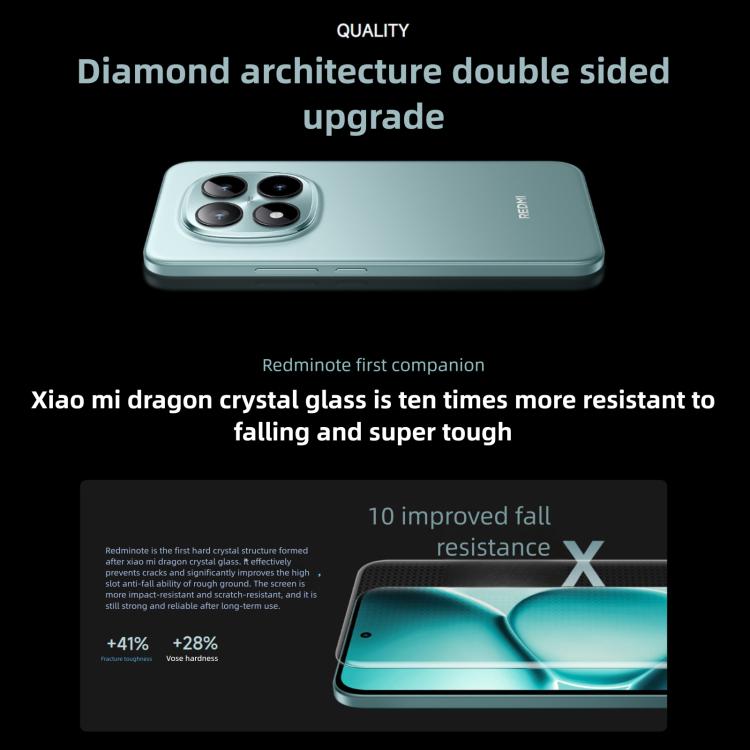 Xiaomi Redmi Note 15 Pro+ 5G, 12GB+512GB, 6.83 inch Xiaomi HyperOS 2 Snapdragon 7s Gen 4 Octa Core, Network: 5G, NFC