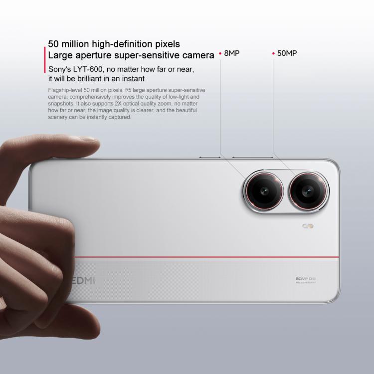 Xiaomi REDMI Turbo 4, 16GB+512GB, 6.67 inch Xiaomi HyperOS 2 Dimensity 8400-Ultra Octa Core 3.0GHz, NFC, Network: 5G