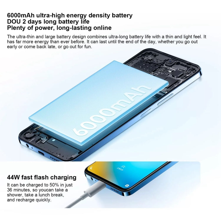 vivo Y200i, Dual Back Cameras, 12GB+512GB, Face ID Screen Fingerprint Identification, 6.72 inch Android 14.0 OriginOS 4 Snapdragon 4 Gen 2 Octa Core 2.2GHz, OTG, Network: 5G, Support Google Play