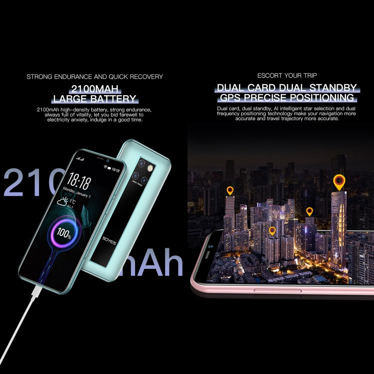 Face Identification, 3.46 inch Android 9.0 MTK6739CW Quad Core up to 1.28GHz, Dual SIM, Bluetooth, WiFi, GPS, Network: 4G