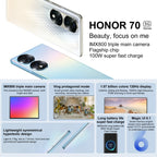 Triple Back Cameras, Screen Fingerprint Identification,  6.67 inch Magic UI 6.1 Qualcomm Snapdragon 778G Plus Octa Core up to 2.5GHz, Network: 5G, OTG, NFC, Not Support Google Play