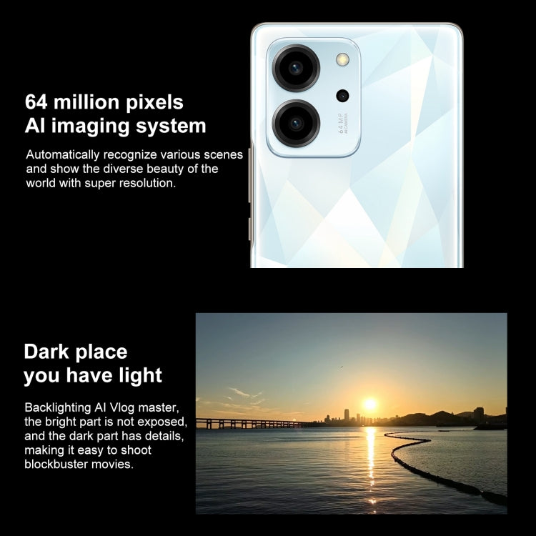 Triple Back Cameras, Screen Fingerprint Identification, 6.67 inch Magic OS 7.0 Android 12 Dimensity 900 MT6877 Octa Core up to 2.4GHz, Network: 5G, OTG, Not Support Google Play