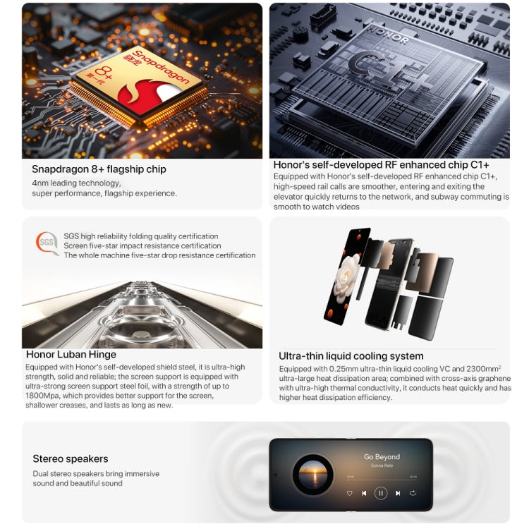 Honor Magic V Flip, 12GB+256GB, 6.8 inch + 4.0 inch Screen MagicOS 8.0 Snapdragon 8+ Gen 1 Octa Core, Network: 5G, NFC, OTG