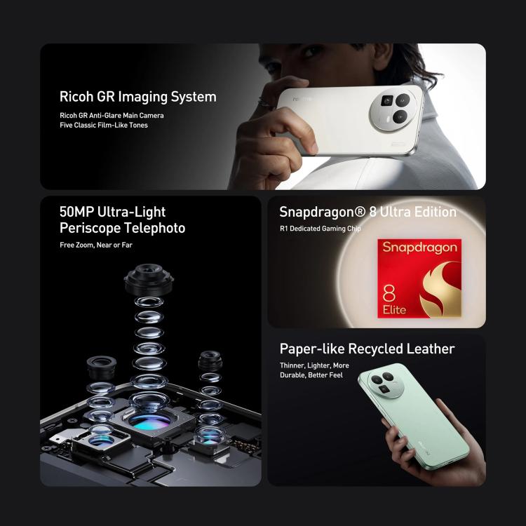 Realme GT8, 16GB+256GB, 6.79 inch Realme UI 7.0 Android 16 Snapdragon 8 Elite Octa Core, NFC, OTG, Network: 5G