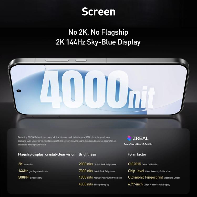 Realme GT8, 16GB+1TB, 6.79 inch Realme UI 7.0 Android 16 Snapdragon 8 Elite Octa Core, NFC, OTG, Network: 5G