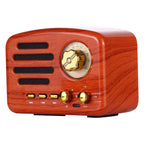 Angel MA-1500 Retro Bluetooth HiFi Radio Speaker with Colorful LED Light, Support USB & FM & 3.5mm Aux