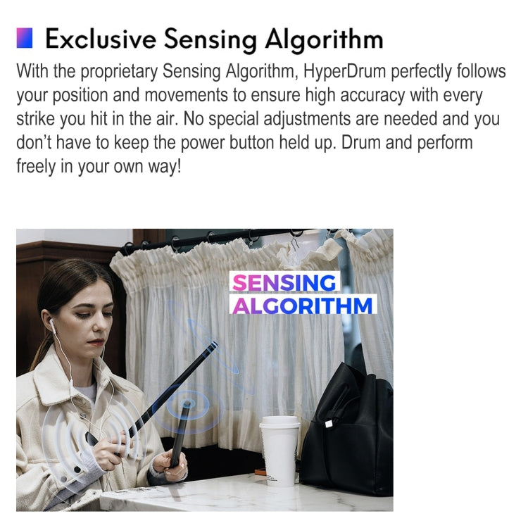 Hyperdrum Somatosensory Virtual Drum Kit Smart Portable Musical Instrument