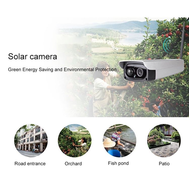 VESAFE VS-Y3 Outdoor HD 1080P Solar Power Security IP Camera, Support Motion Detection & PIR Wake up, IP66 Waterproof