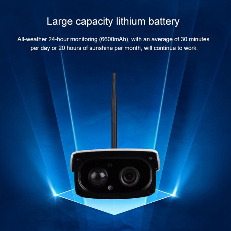 VESAFE VS-Y3 Outdoor HD 1080P Solar Power Security IP Camera, Support Motion Detection & PIR Wake up, IP66 Waterproof