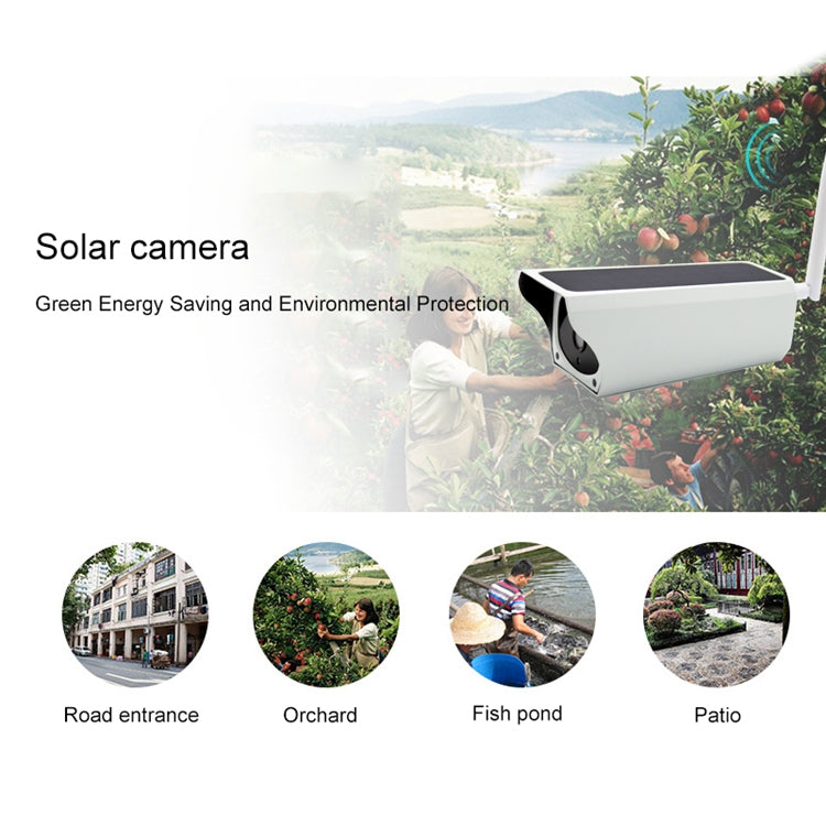 YS-Y4 1080P HD Solar Wifi Battery Camera, Support Motion Detection & Infrared Night Vision & SD Card(Max 32GB)