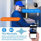 Tuya QX45 1080P Full HD IP65 Waterproof 2.4G Wireless IP Camera, Support Motion Detection & Two-way Audio & Night Vision & TF Card, AU Plug