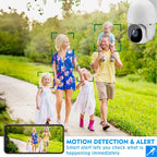 Tuya QX45 1080P Full HD IP65 Waterproof 2.4G Wireless IP Camera, Support Motion Detection & Two-way Audio & Night Vision & TF Card, AU Plug