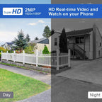 Tuya QX45 1080P Full HD IP65 Waterproof 2.4G Wireless IP Camera, Support Motion Detection & Two-way Audio & Night Vision & TF Card, AU Plug