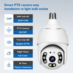 DP18 3.0MP Smart WiFi 1080P HD Outdoor Network Light Bulb Camera, Support Infrared Night Vision & Motion Detection & TF Card