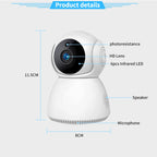 YT24 V380 1.0MP Pan-tilt IP Camera WiFi Smart Security Camera, Support TF Card / Two-way Audio / Motion Detection / Night Vision
