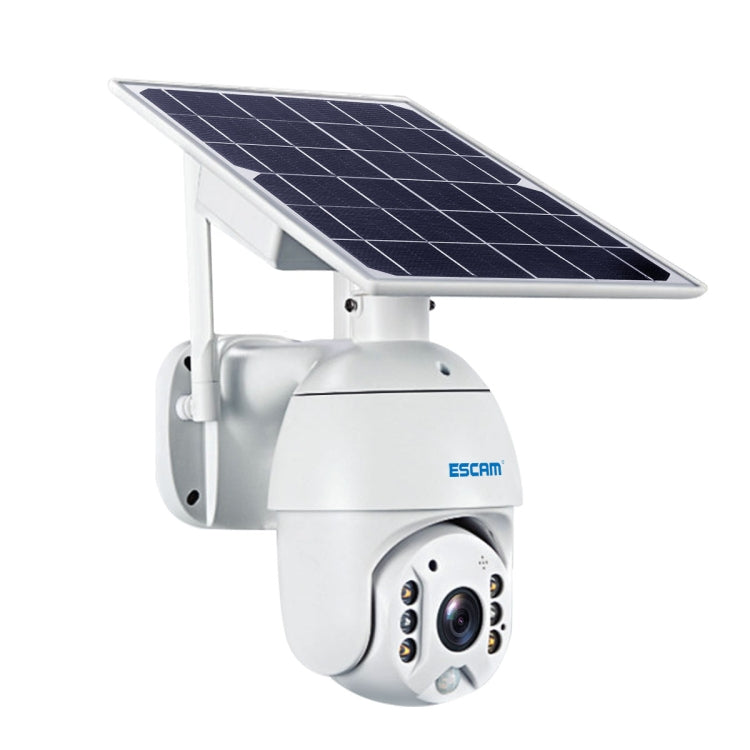 ESCAM QF480 US Version HD 1080P IP66 Waterproof 4G Solar Panel PT IP Camera with Battery, Support Night Vision / Motion Detection / TF Card / Two Way Audio