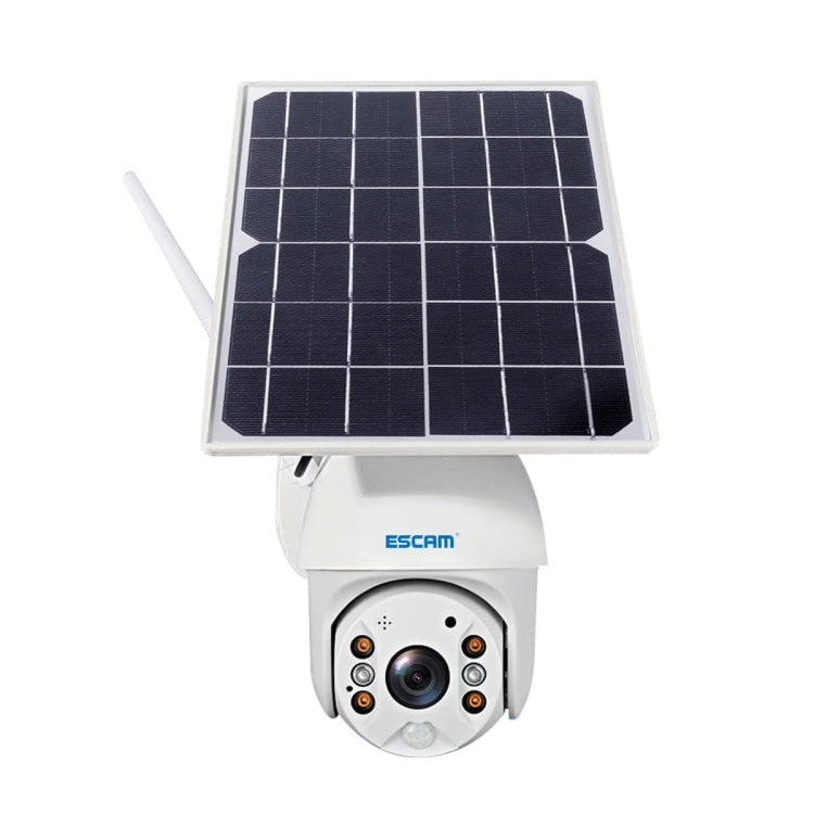 ESCAM QF480 EU Version HD 1080P IP66 Waterproof 4G Solar Panel PT IP Camera with Battery, Support Night Vision / Motion Detection / TF Card / Two Way Audio