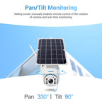 ESCAM QF480 EU Version HD 1080P IP66 Waterproof 4G Solar Panel PT IP Camera with Battery, Support Night Vision / Motion Detection / TF Card / Two Way Audio
