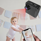 W18 1080P HD WiFi Smart Mini Security Camera, Support 155 Degrees Wide Angle & Motion Detection & Infrared Night Vision & TF Card