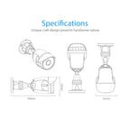 NEO NIP-56AI Outdoor Waterproof WiFi IP Camera, with IR Night Vision & Mobile Phone Remote Control