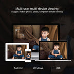 V380 1080P Wireless Camera HD Night Vision Smart Wifi Mobile Phone Remote Housekeeping Shop Monitor